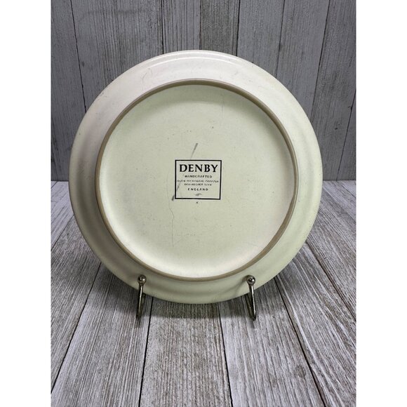 Vtg Denby Energy Salad Plate White Cream Stoneware England 7.25"DIA Retired K - Picture 2 of 6